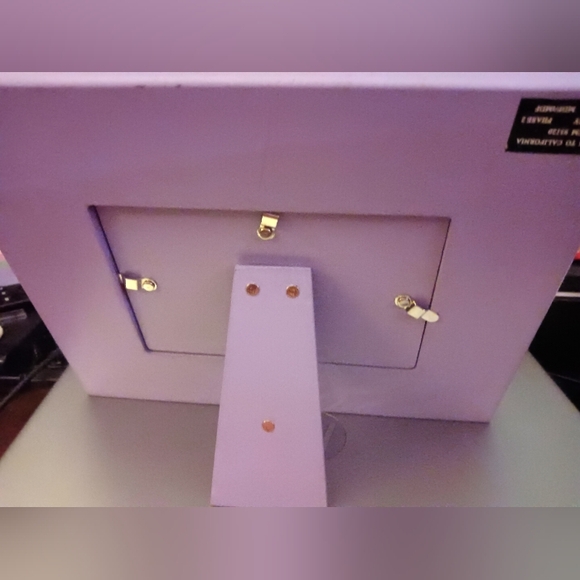 Purple tiger stripe wood picture frame - Picture 2 of 4